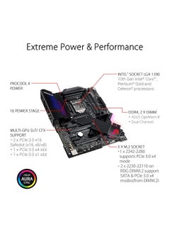 ASUS ROG MAXIMUS XII APEX (INTEL Z490) (WiFi 6) LGA 1200 Intel Z490 SATA 6Gb/s ATX Intel Motherboard (16 Power Stages, DDR4 4800, Intel 2.5Gb LAN, DIMM.2, USB 3.2 Gen 2 and Aura Sync RGB)  - Image 2
