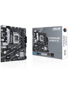 Prime B760M-K D4 Intel® B760 (LGA 1700)(13th and 12th Gen) mATX Motherboard, PCIe 4.0, Two PCIe 4.0 M.2 Slots, DDR4, Realtek 2.5Gb Ethernet, HDMI®, SATA 6 Gbps, Front USB 3.2 Gen 1, Aura Sync - pnsku/N70016748V/45/_/1698050597/6285691e-62c4-48e3-af3a-07248102cb0a