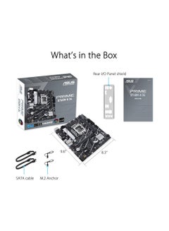 أسوس لوحة أم Prime B760M-K D4 Intel® B760 (LGA 1700) (الجيل الثالث عشر والثاني عشر) mATX، PCIe 4.0، فتحتان PCIe 4.0 M.2، DDR4، Realtek 2.5Gb Ethernet، HDMI®، SATA 6 Gbps، USB 3.2 أمامي من الجيل الأول، Aura Sync  - Image 5