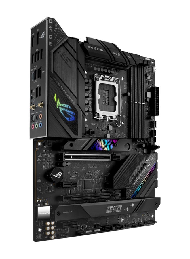 ASUS - ROG STRIX B760-F GAMING WIFI LGA1700 ATX Motherboard, Intel B760, 4x DIMM DDR5 | Up to 192GB Capacity, Wi-Fi 6E, 2.5Gb ETH, BT3.2, PCIe 5.0x16, HDMI | DP, SB 3. / 2.0 | 90MB1CT0-M1EAY0 - Image 1