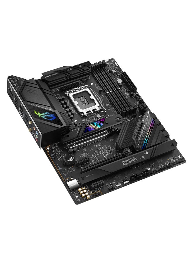 ASUS - ROG STRIX B760-F GAMING WIFI LGA1700 ATX Motherboard, Intel B760, 4x DIMM DDR5 | Up to 192GB Capacity, Wi-Fi 6E, 2.5Gb ETH, BT3.2, PCIe 5.0x16, HDMI | DP, SB 3. / 2.0 | 90MB1CT0-M1EAY0 - Image 1
