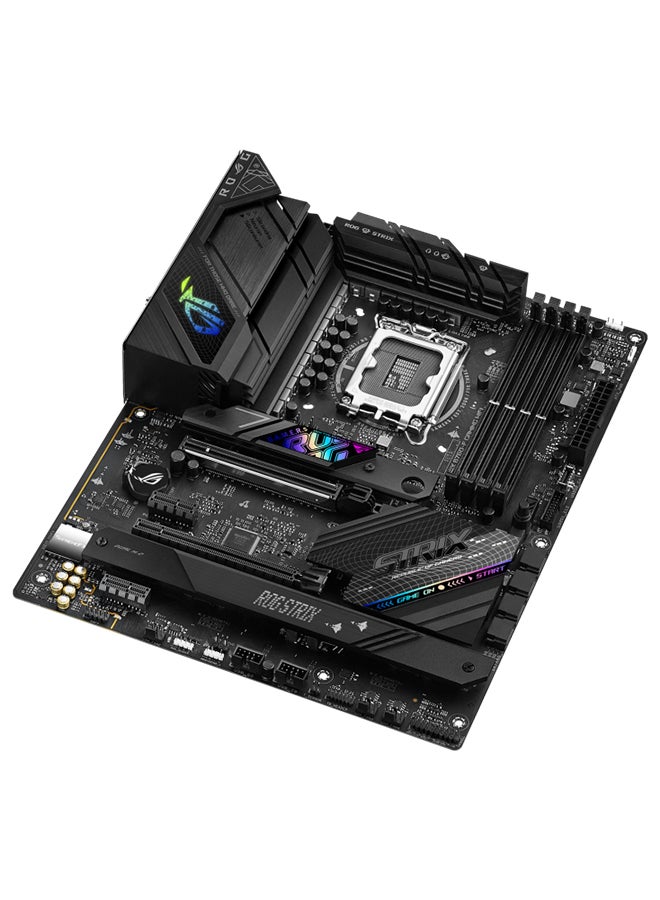 ASUS - ROG STRIX B760-F GAMING WIFI LGA1700 ATX Motherboard, Intel B760, 4x DIMM DDR5 | Up to 192GB Capacity, Wi-Fi 6E, 2.5Gb ETH, BT3.2, PCIe 5.0x16, HDMI | DP, SB 3. / 2.0 | 90MB1CT0-M1EAY0 - Image 1