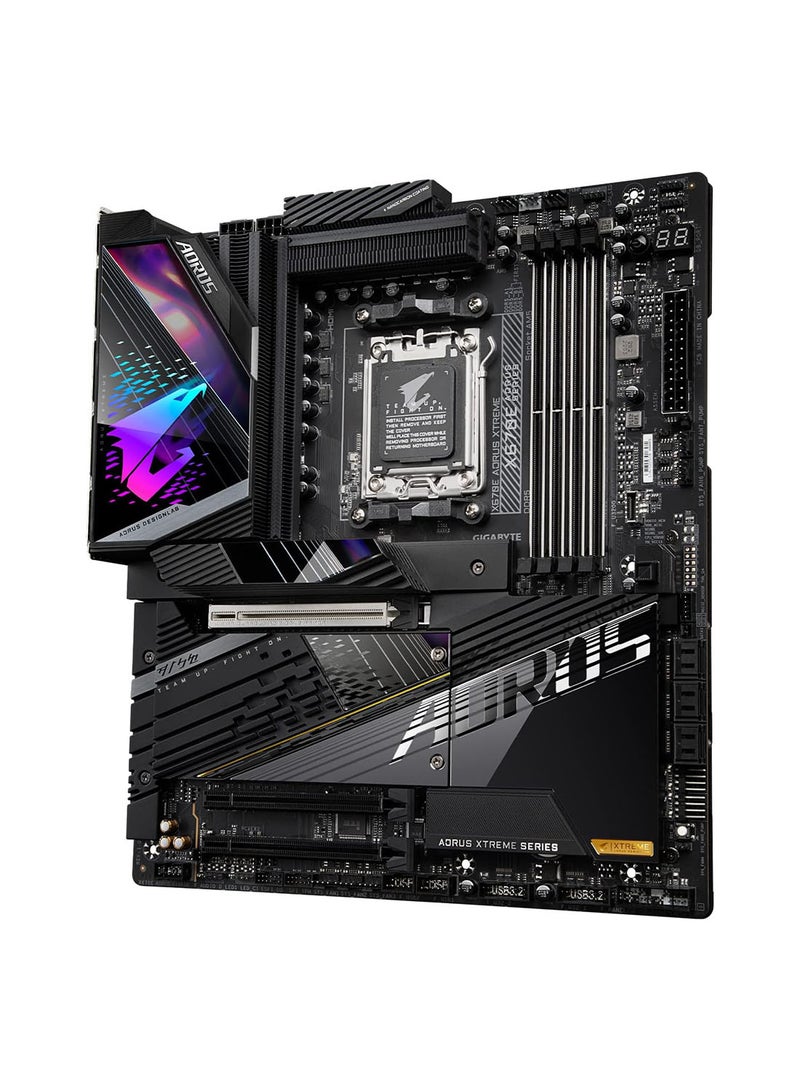 X670E AORUS XTREME AM5 E-ATX Motherboard, AMD X670 Chipset, 4 x DDR5 DIMM Up to 192GB Max Memory, Wi-Fi 6E AX210 / BT 5.2, PCIEX16, 1x M.2, 2x USB Type-C, 1 x HDMI / 1x DP
