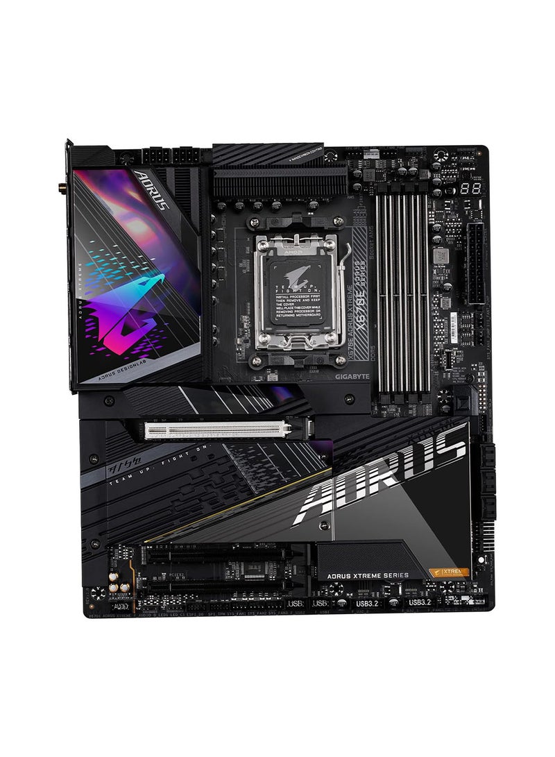X670E AORUS XTREME AM5 E-ATX Motherboard, AMD X670 Chipset, 4 x DDR5 DIMM Up to 192GB Max Memory, Wi-Fi 6E AX210 / BT 5.2, PCIEX16, 1x M.2, 2x USB Type-C, 1 x HDMI / 1x DP