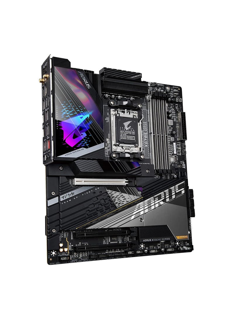 X670E AORUS XTREME AM5 E-ATX Motherboard, AMD X670 Chipset, 4 x DDR5 DIMM Up to 192GB Max Memory, Wi-Fi 6E AX210 / BT 5.2, PCIEX16, 1x M.2, 2x USB Type-C, 1 x HDMI / 1x DP
