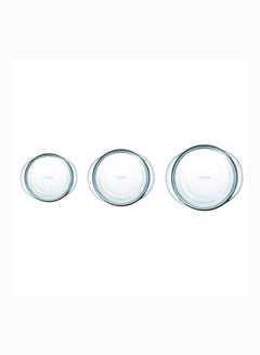PYREX Pyrex Essentials Casserole Set Of 3 Round 3L(27x23cm)+2.1L(24x20cm)+1.3L(21x18cm) Clear  - Image 2