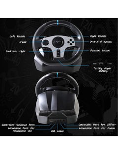 PXN Racing Wheel Dual-Motor Feedback Driving with Pedals and Shifter for PS4, PC, Xbox One, Xbox Series S/X, and Nintendo Switch  - Image 4
