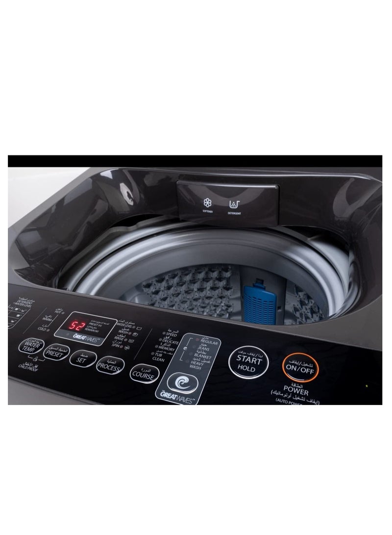 Toshiba - TOSHIBA - Top Load - Washing Machine - 11 KG - Silver - AW-UK1100HUPEG AW-UK1100HUPEG Silver - Image 1