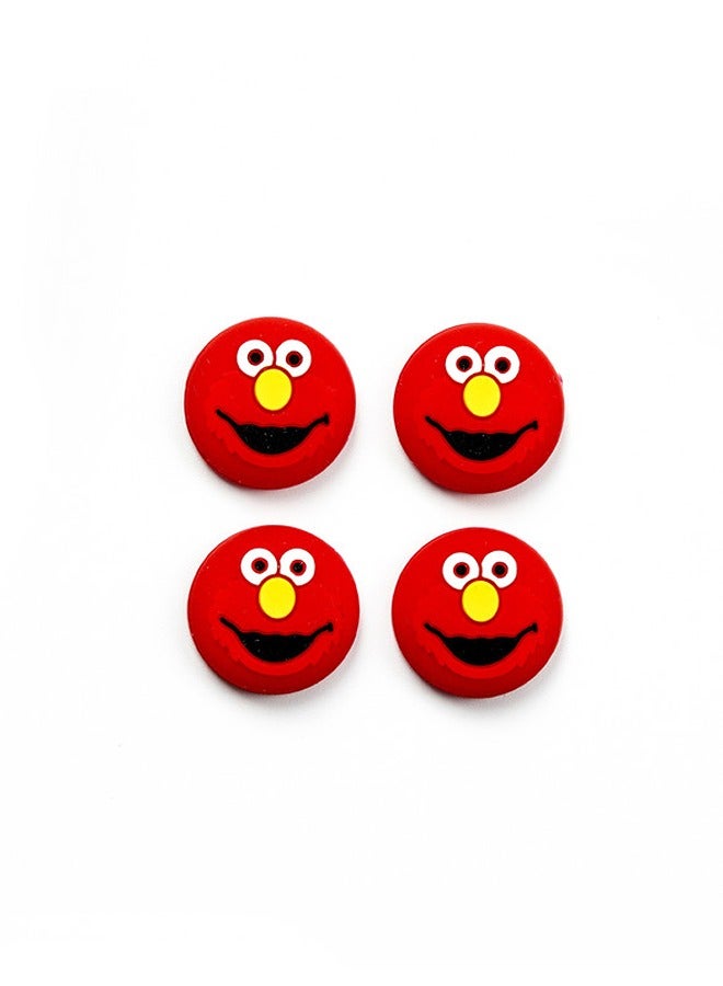 Alpha X 4-Piece Performance Thumbstick Grip Elmo Theme Set for PS4/PS5 Controllers - Image 2