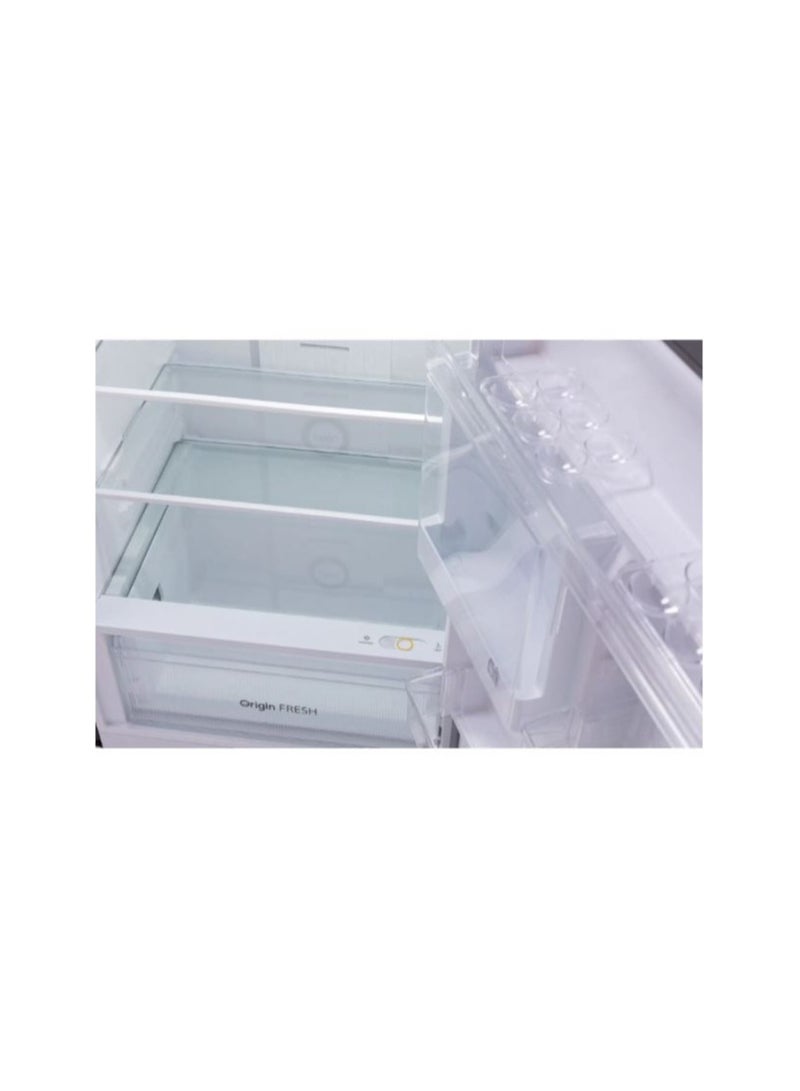 Toshiba Refrigerator 338 Liters LED light  Inverter Motor Air fall cooling system GR-RT468WE-PMN(37) Grey  - Image 4
