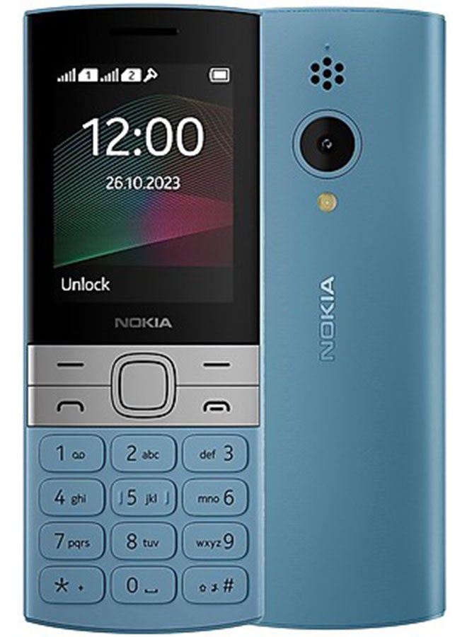 نوكيا 150 ثنائي الشريحة، سماوي، 4 ميجابايت، 2G - إصدار الشرق الأوسط