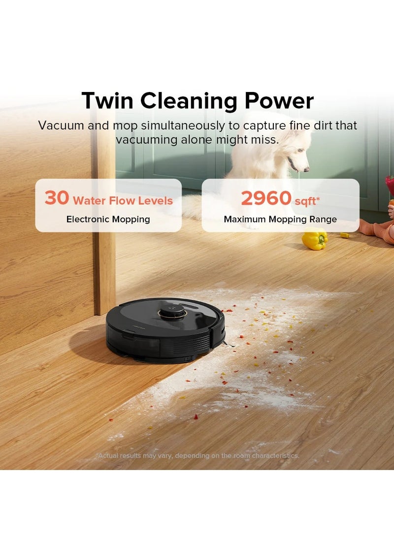 roborock - Q8  Robot Vacuum And Mop, Self-Emptying, Hands-Free Cleaning For Up To 7 Weeks, Reactive Tech Obstacle Avoidance, 5500 Pa Suction, DuoRoller Brush, APP-Controlled Mopping 2.5 L 69 W Q8 MAX+ Black - Image 1