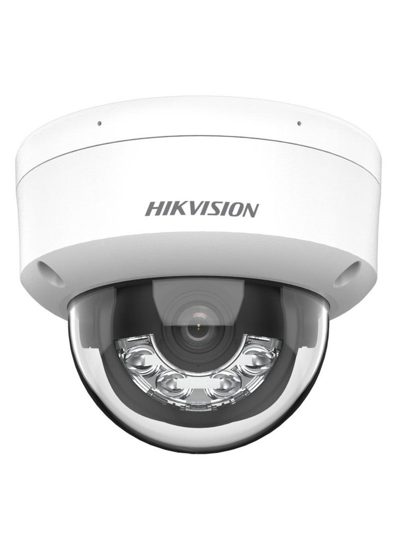 HIKVISION - 2 MP Smart Hybrid Light Fixed Dome Network Camera, 2.8mm Lens, H.265+ Compression, Built-in Mic, Up to 30M IR Range, Built-in Mic, IP67 Water & Dust Resistant, DS-2CD1123G2-LIU - Image 1