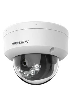 HIKVISION 4 MP Smart Hybrid Light Fixed Dome Network Camera, 2.8mm Lens, H.265+ Compression, Built-in Mic, Up to 30M IR Range, Built-in Mic, IP67 Water & Dust Resistant, White | DS-2CD1143G2-LIU  - Image 2