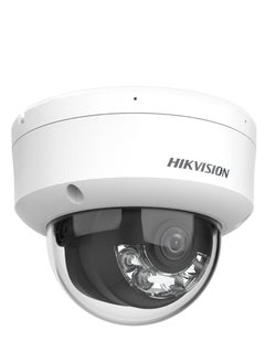 HIKVISION 4 MP Smart Hybrid Light Fixed Dome Network Camera, 2.8mm Lens, H.265+ Compression, Built-in Mic, Up to 30M IR Range, Built-in Mic, IP67 Water & Dust Resistant, White | DS-2CD1143G2-LIU  - Image 1