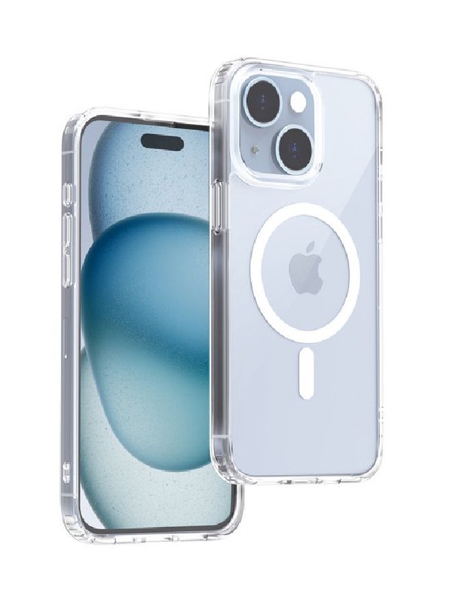Aukey Protective Magnetic Case And Cover For iPhone 15 Plus Clear  - Image 2
