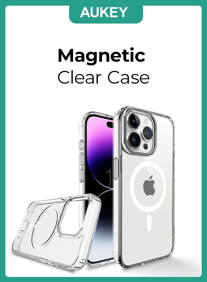 Aukey Magnetic Clear Case For iPhone 15 Pro Max Clear - Image 5