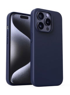 Magnetic Hrd-Shell Phone Case For iPhone 15 Pro Blue