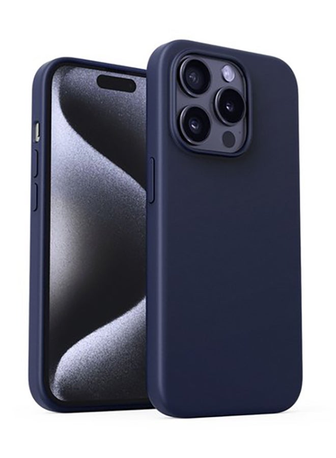 Aukey - Magnetic Hrd-Shell Phone Case For iPhone 15 Pro Blue - Image 1
