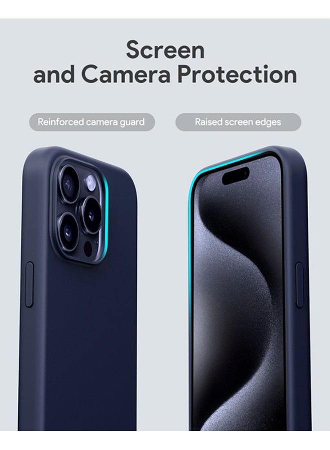 Aukey - Magnetic Hrd-Shell Phone Case For iPhone 15 Pro Blue - Image 1