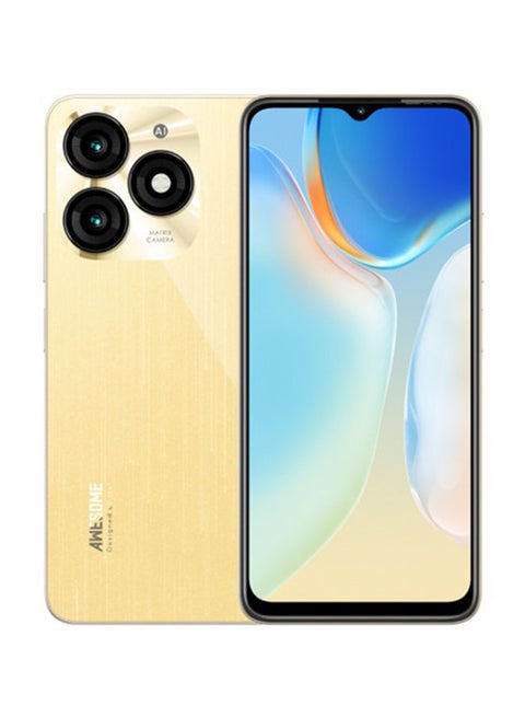 A70 بشريحتين، ذهبي لامع، 4+8 جيجابايت من ذاكرة الوصول العشوائي، 128 جيجابايت، 4G - إصدار الشرق الأوسط