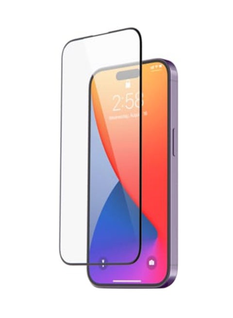Super Clear Tempered Glass Screen Protector2-Pack For iPhone 15 Pro Clear