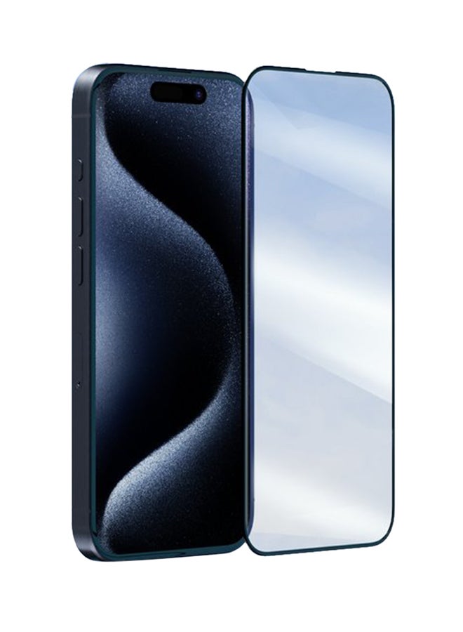 Aukey - Super Clear Tempered Glass Screen Protector2-Pack For iPhone 15 Pro Clear - Image 1