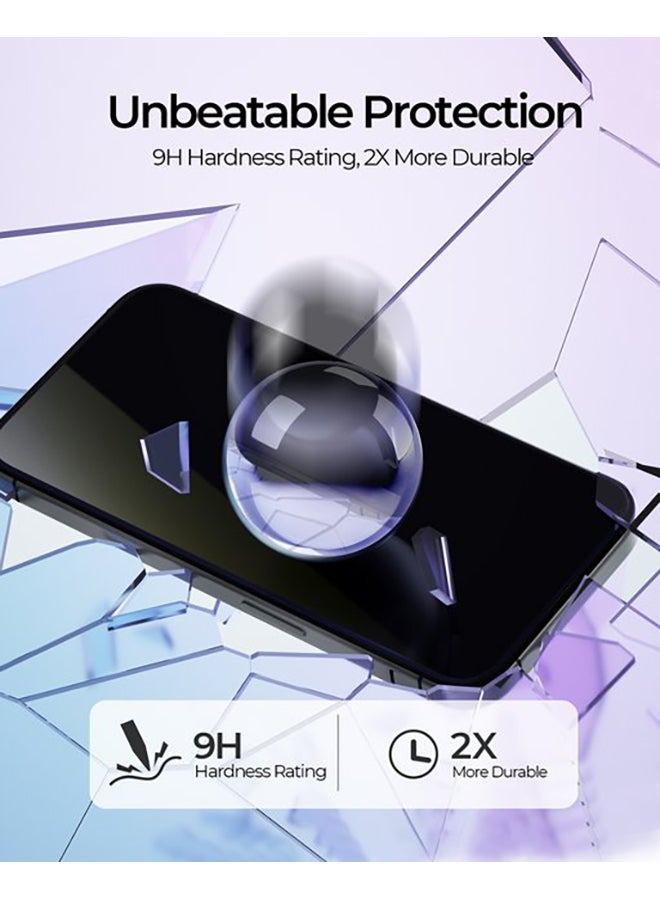 Aukey - Blue Light Filtering Screen Protector For iPhone 15 Pro Max Clear - Image 1