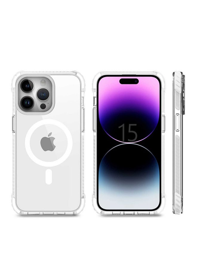 Aukey Magnetic Clear Case For iPhone 15 Pro Clear  - Image 2