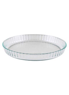 Bake and Enjoy Flan Dish Round 28Cm 1.6L Transparent 28 x 28 x 3.8 cmcm - pnsku/N70017063V/45/_/1708934741/ccd70c2c-1f81-4394-9d94-e88ae0ba2e34