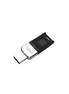 نيتاك Netac US1 USB3.0 AES 256-bit Fingerprint Encryption Drive 64GB Portabl ssd SILVER/BLACK 64 GB  - Image 2