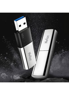 نيتاك محرك أقراص فلاش Netac US2 USB3.2 ذو الحالة الصلبة 256 جيجابايت، حتى 530 ميجابايت USB3.2 فضي 256 جيجابايت  - Image 1