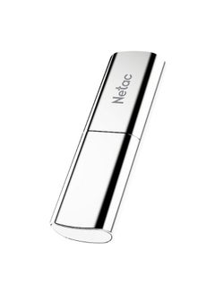 نيتاك محرك أقراص فلاش Netac US2 USB3.2 ذو الحالة الصلبة 256 جيجابايت، حتى 530 ميجابايت USB3.2 فضي 256 جيجابايت  - Image 2