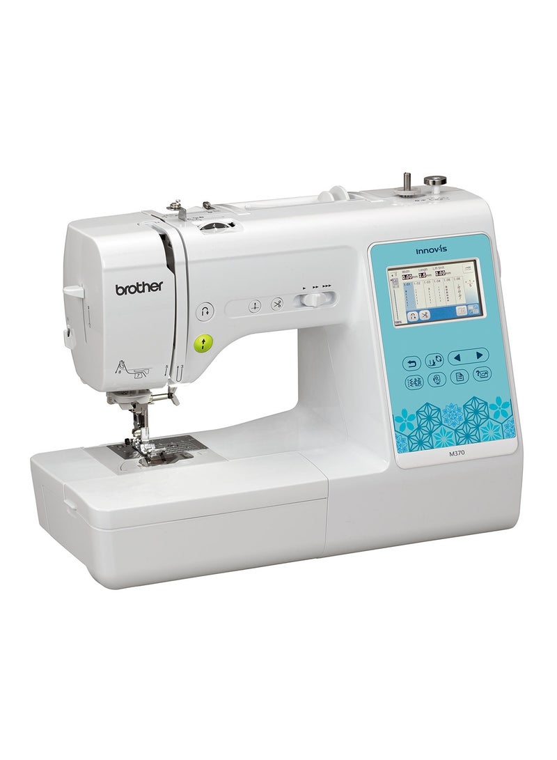 brother Innov-is M370 Electric Sewing and Embroidery Machine |Featuring easy-to-use functions |built-in designs and wireless connectivity | on-screen editing capability | Advanced needle threading system | white color |Made in Vietnam M370 White  - Image 2