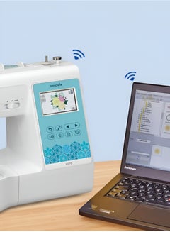 brother Innov-is M370 Electric Sewing and Embroidery Machine |Featuring easy-to-use functions |built-in designs and wireless connectivity | on-screen editing capability | Advanced needle threading system | white color |Made in Vietnam M370 White  - Image 4