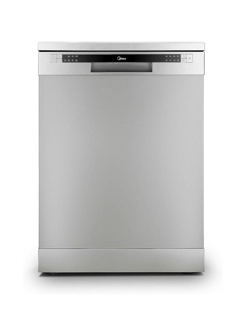 Midea Dishwasher WQP13-5201C-S 6 programs Free standing 13 Place set Silver WQP13-5201C-S silver  - Image 1