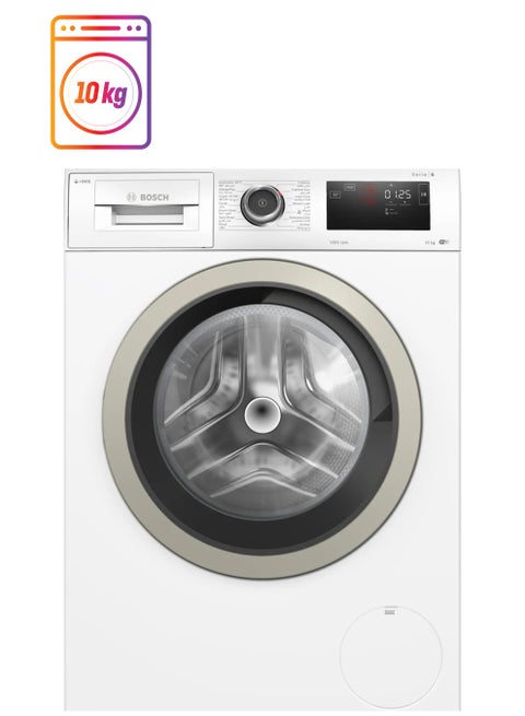 غسالة تحميل أمامي سعة 10 كجم، السلسلة 6، 1400 دورة في الدقيقة، i-DOS، Home Connect، EcoSilence Drive، SpeedPerfect