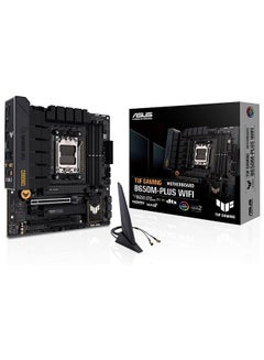 اللوحة الأم TUF Gaming B650M-Plus Wifi DDR5 Micro ATX، مقبس AMD AM5، مجموعة شرائح B650، إيثرنت 2.5 جيجا بايت، بلوتوث، WiFi 6E 5 جيجا هرتز، ذاكرة 4xDIMM بحد أقصى 128 جيجا بايت، PCIe 4.0x16، فتحة 2xM.2 - pnsku/N70017198V/45/_/1698317392/d305b695-bc02-49a1-a9b2-0e1ab167f097