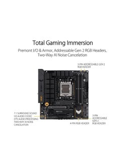 اللوحة الأم TUF Gaming B650M-Plus Wifi DDR5 Micro ATX، مقبس AMD AM5، مجموعة شرائح B650، إيثرنت 2.5 جيجا بايت، بلوتوث، WiFi 6E 5 جيجا هرتز، ذاكرة 4xDIMM بحد أقصى 128 جيجا بايت، PCIe 4.0x16، فتحة 2xM.2 - pnsku/N70017198V/45/_/1698317393/d6195440-8e4b-4dc0-b561-c1cafb4a8046