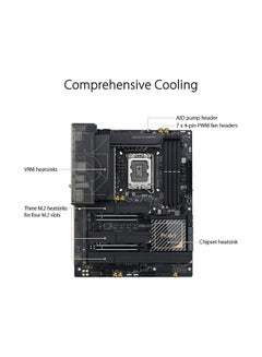 ASUS ProArt Z790-CREATOR WIFI LGA1700 ATX Motherboard, Intel Z790 Chipset, 4 x DDR5 DIMM, 192GB Max Memory, WiFi 6E 6GHz, 10Gb Ethernet, 1 x PCIe 4.0 x16, 1 x HDMI, 2 DP, 6x USB 3.2 | 90MB1DV0-M0EAY0 Black  - Image 5