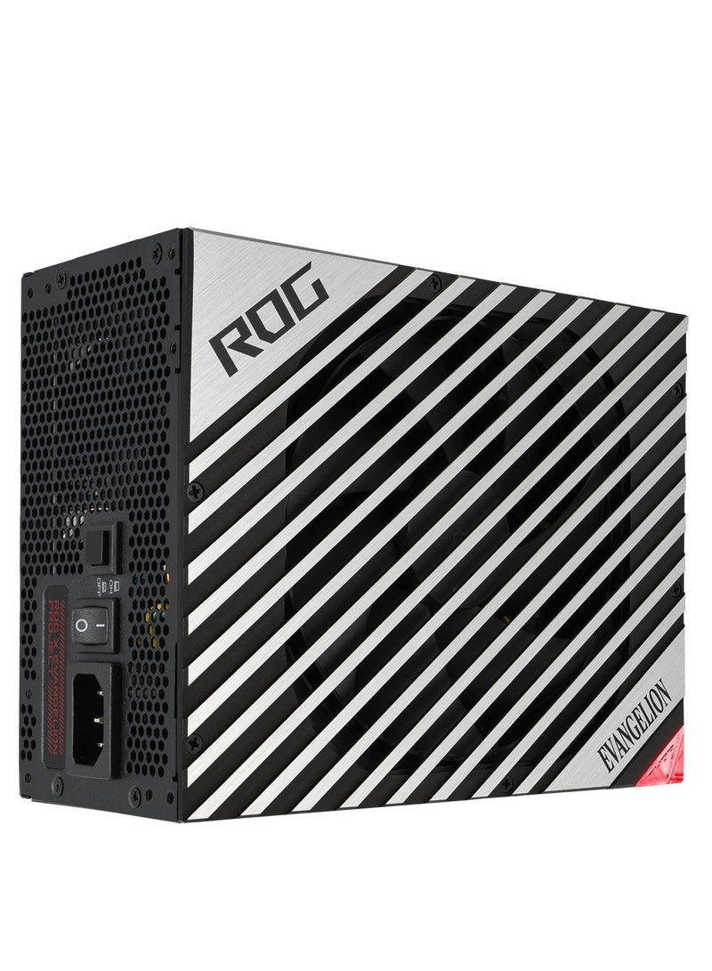 ASUS ROG Thor 1000W Platinum II EVA Edition, (1000Watt, FullyModular Power Supply, 80+Platinum,Lambda A++Certified,ROG heatsinks,135mm PWM fan, 0dB Mode,OLED Panel,Sleeved Cables,AuraSync BLACK,SILVER,RED  - Image 3