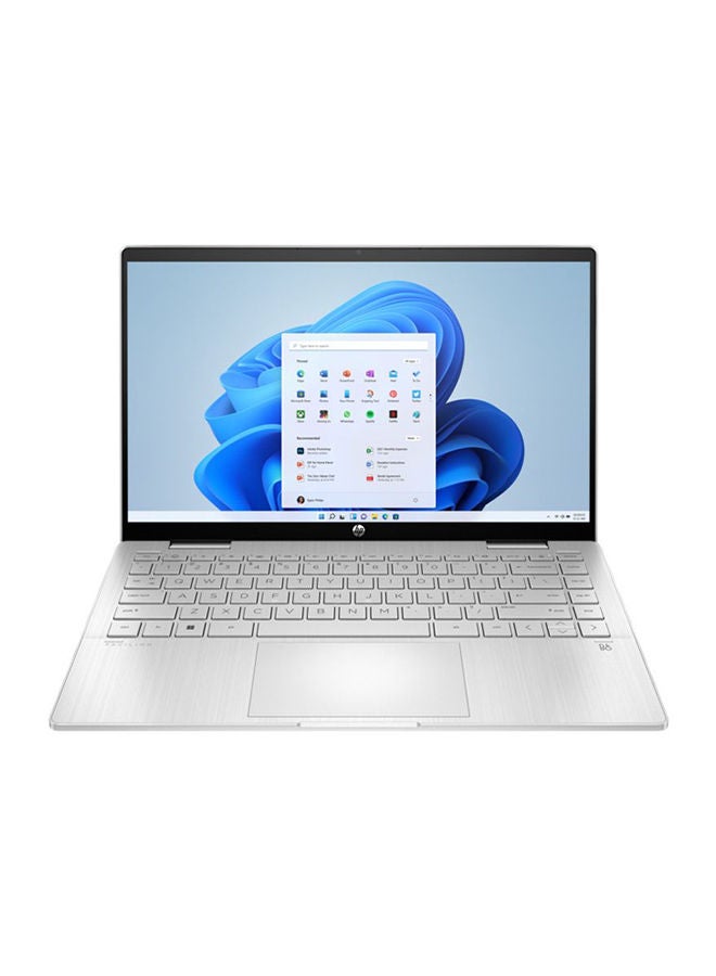 Pavilion x360 14-ek0011ne Laptop with 14 Inch Display Core I5-1235U Processor / 8GB Ram / 512GB SSD/ Intel Iris Xe Graphic Card / Windows 11 English/Arabic Silver - pnsku/N70017257V/45/_/1698085856/f7e00edf-e932-4172-bb0a-985de3a8218a