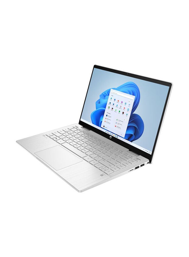 Pavilion x360 14-ek0011ne Laptop with 14 Inch Display Core I5-1235U Processor / 8GB Ram / 512GB SSD/ Intel Iris Xe Graphic Card / Windows 11 English/Arabic Silver - pnsku/N70017257V/45/_/1698085857/2f50498a-d9f8-4358-a160-7b4a6fa63f8e