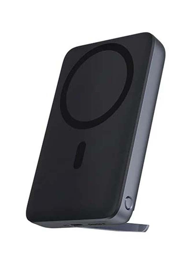 Aukey - 10000 mAh Magnetic Wireless Charging Power Bank With 30W PD Gray - Image 1