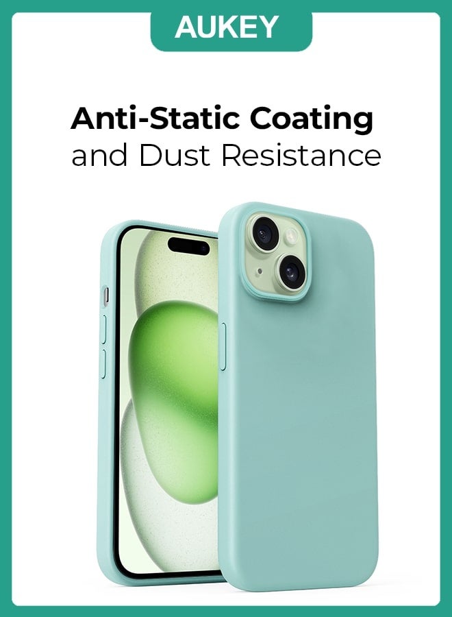 Aukey Protective Magnetic Hard-Shell Phone Case For iPhone 15 Plus Green - Image 3