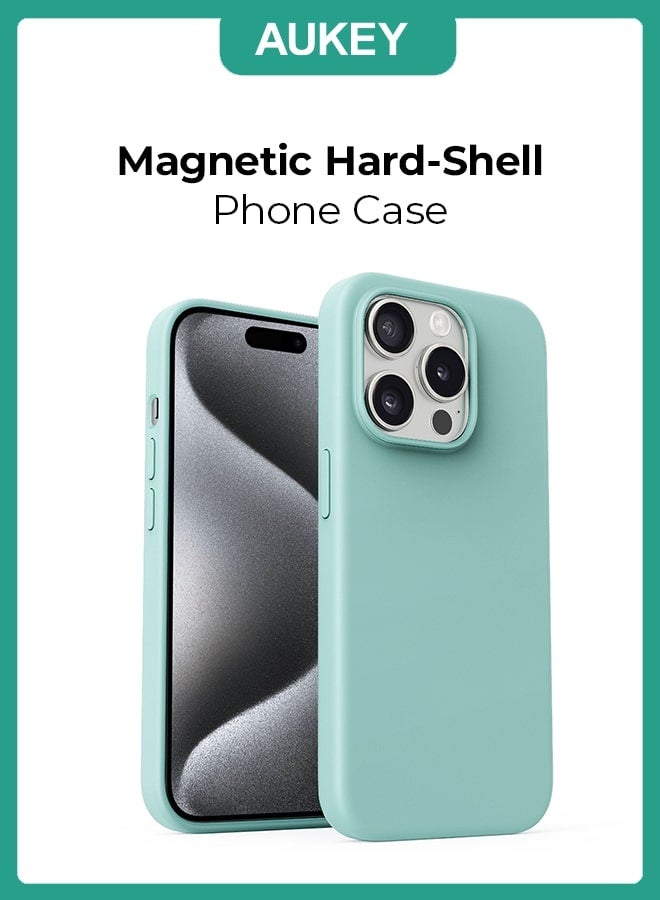 Aukey Magnetic Hrd-Shell Phone Case For iPhone 15 Pro Max Green - Image 5