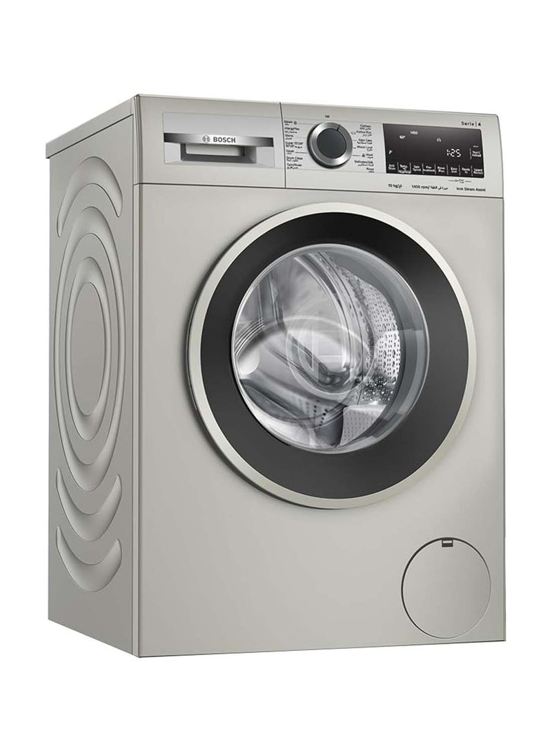 BOSCH 10 kg Front Load Washing Machine, with AntiStain, EcoSilence Drive - Efficient and Extra Silent, German Engineering, Series 4, 2300 W, WGA2540XGC Silver 10 kg 2300 W WGA2540XGC Silver - Image 1