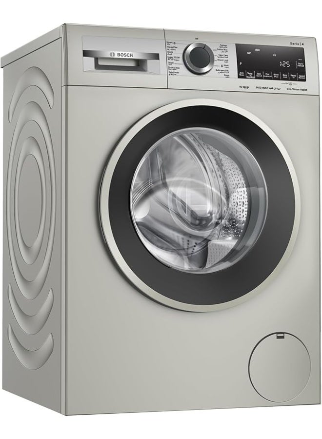 BOSCH 10 kg Front Load Washing Machine, with AntiStain, EcoSilence Drive - Efficient and Extra Silent, German Engineering, Series 4, 2300 W, WGA2540XGC Silver 10 kg 2300 W WGA2540XGC Silver - Image 2