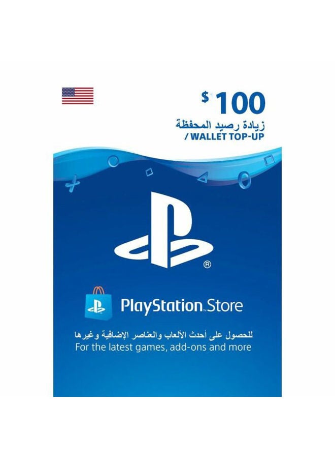 Sony Playstation US 100 USD Gift Card 