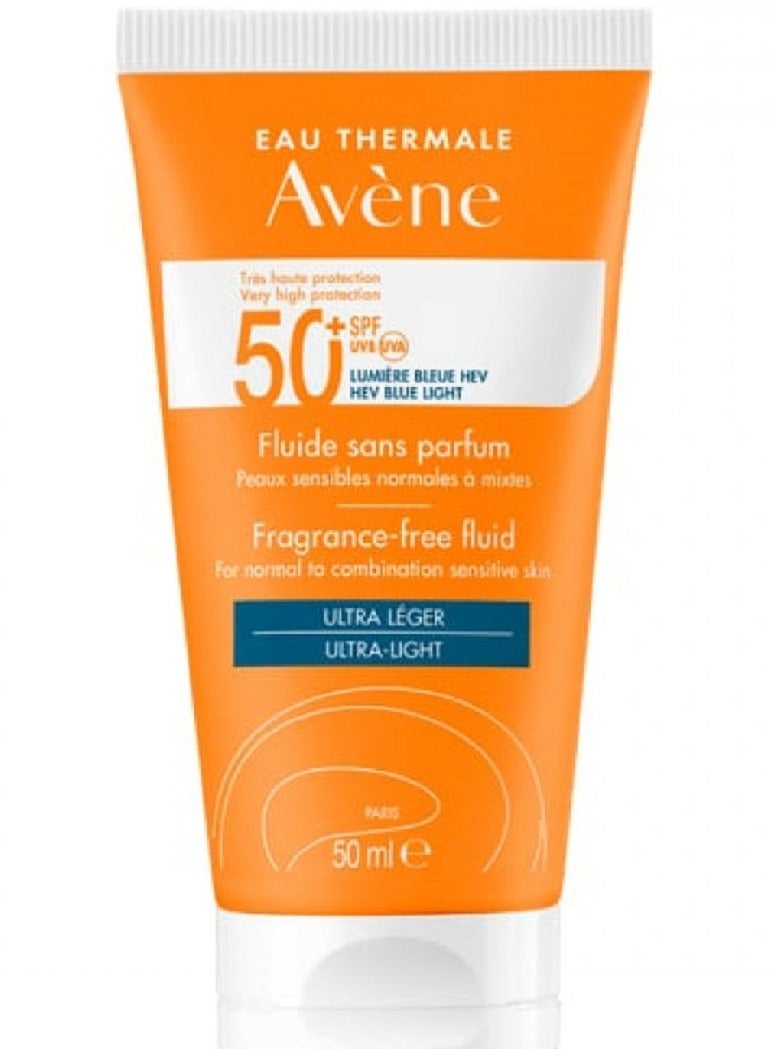 Avene Fluid Spf50 + Without Perfume 50 MLml - Image 1